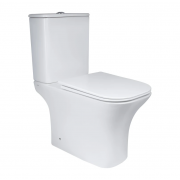 Унітаз-компакт Qtap Presto Quadro безобідковий з сидінням Soft-close QT24221215AW Унітаз-компакт Qtap Presto Quadro безобідковий з сидінням Soft-close QT24221215AW